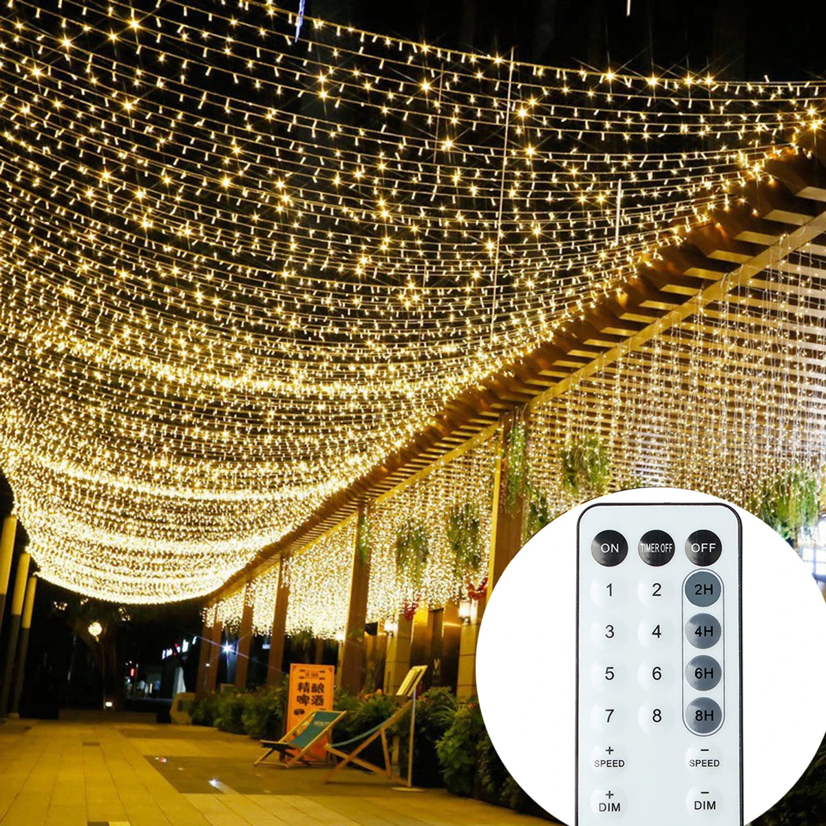 Lunano Aurora — Guirnalda de Luces LED para Navidad y Fiestas