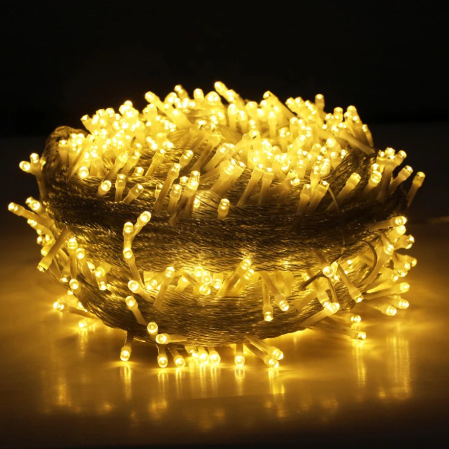 100M String Lights Led Fairy Lights Christmas Garland For Home New Year Party Outdoor Garden Street Christmas Decoration