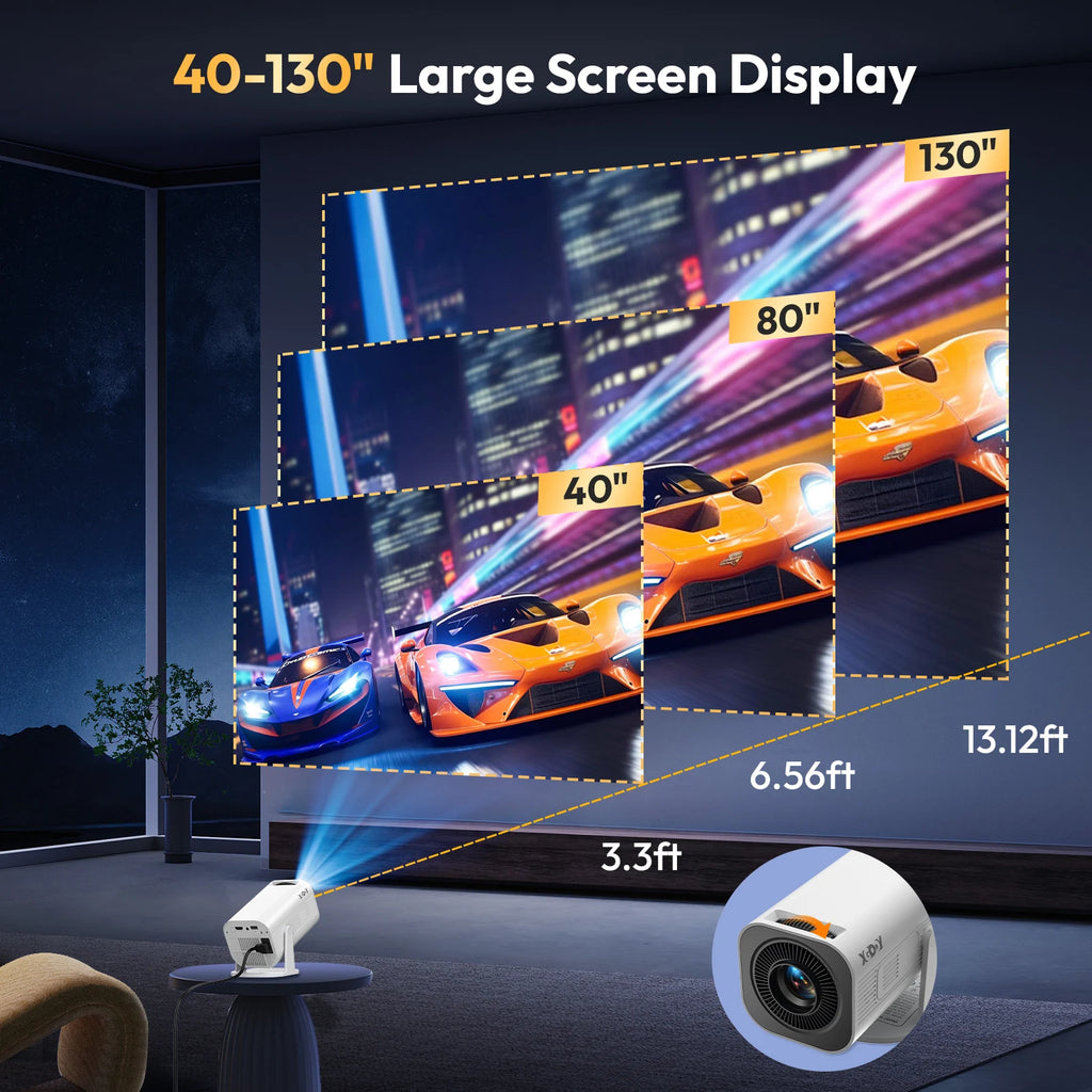 Lunano Proyector — Proyector 4K Android WiFi6 Portátil