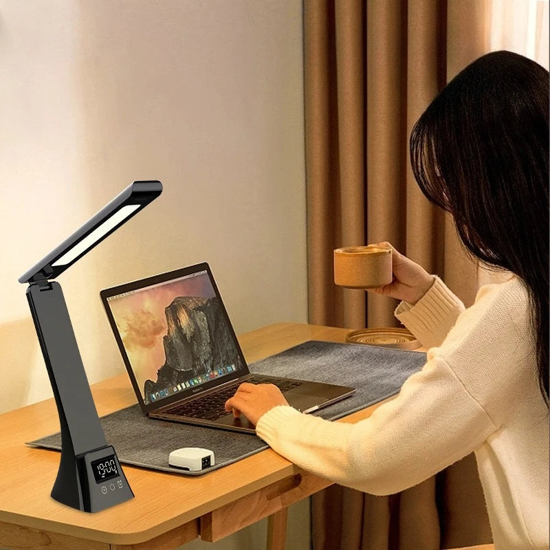 Lunano Lux — Lámpara de Escritorio LED con Cargador Inalámbrico