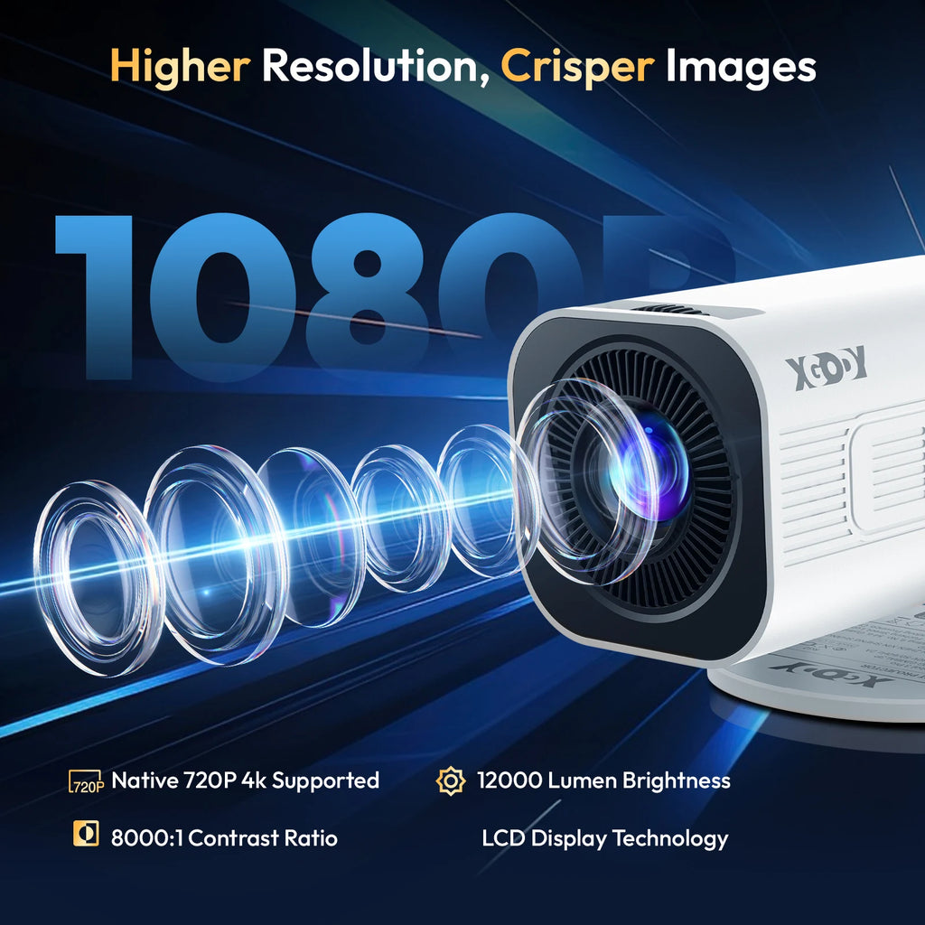 Lunano Proyector — Proyector 4K Android WiFi6 Portátil